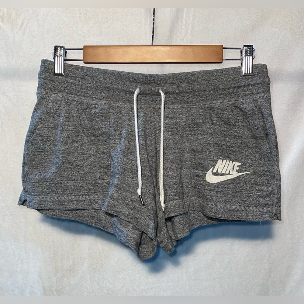 Gray comfy Nike shorts.